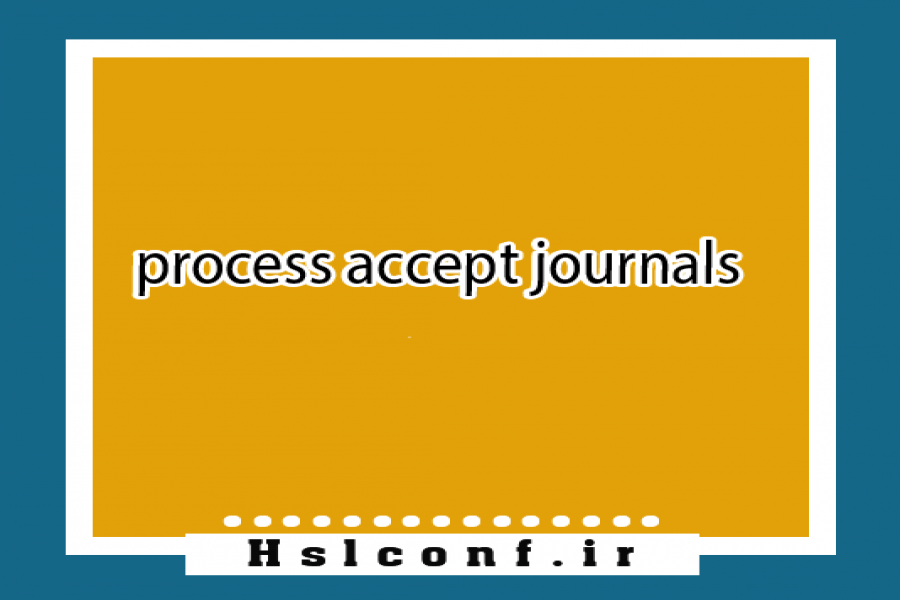The application process for printing accepted articles in journals The application process for printing accepted articles in journals